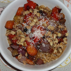 Sage Barley with roasted vegetables