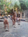 Horses Statue at Velankanni