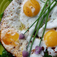Balsamic Fried Eggs With Wilted Greens (In Under 10 Minutes)