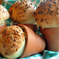 Rustic Flower Pot Bread Loaves or Bread  Rolls