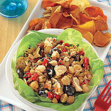 Tuna, Chickpea and Red Pepper Salad