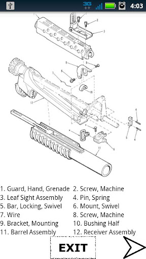 M203 Parts List