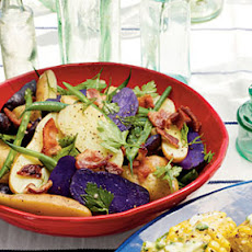 Hot Bacon Potato Salad with Green Beans