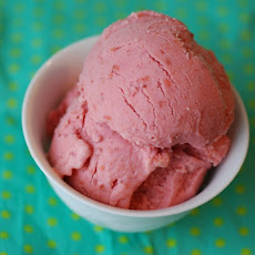Sour Cherry Almond Frozen Yogurt