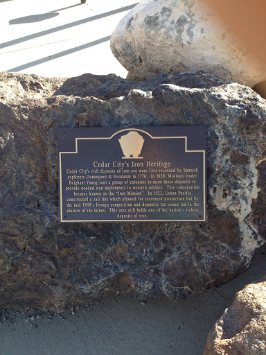 Cedar City Iron Heritage Stone. 