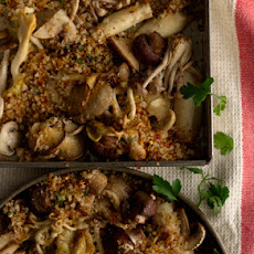 Roasted Mushrooms with Spicy Breadcrumbs