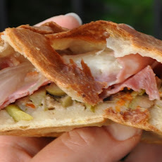 Mozzarella, Prosciutto and Olive Salad Stromboli