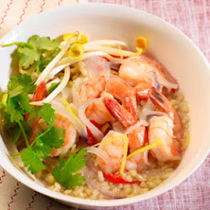 Clay Pot Shrimp with Brown Rice