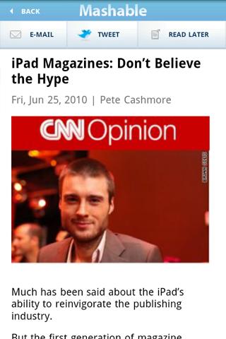 mashable for android screenshot