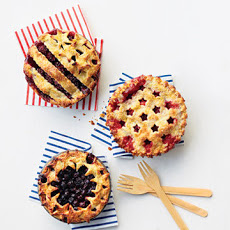 Fourth of July Summer Berry Pies