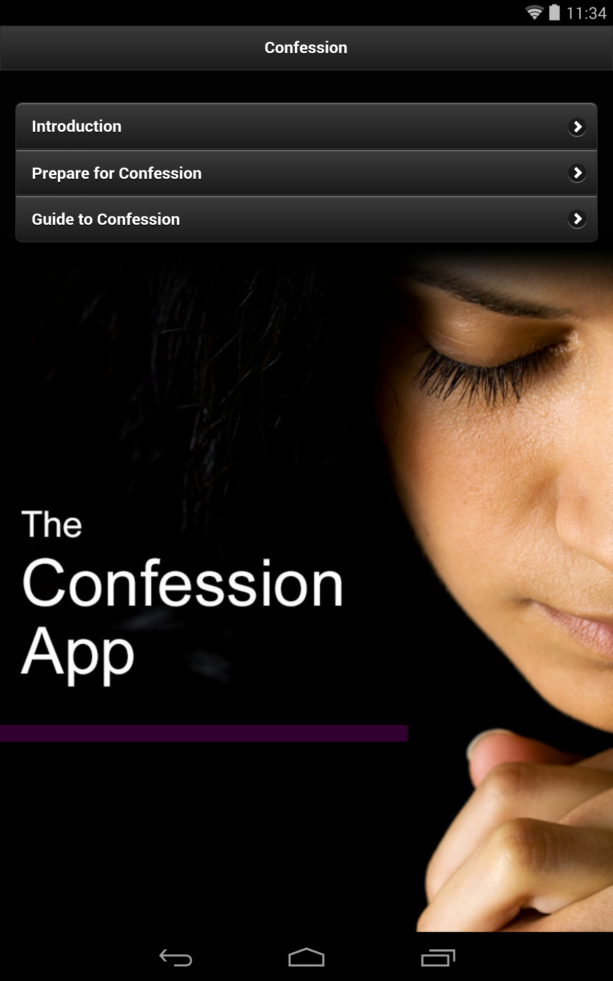 Android application Confession App: Catholic screenshort