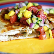 Cinco De Mango Chicken Quesadillas