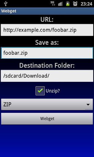 Download and Unzip