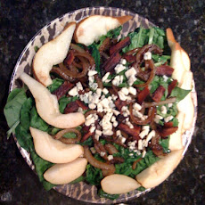 Spinach-Pear Salad With Mustard Vinaigrette