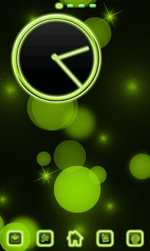 【免費個人化App】Neon Green Style Clock-APP點子