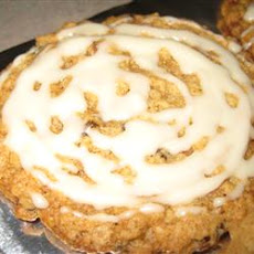 Bacon Oatmeal Breakfast Cookies With Maple Glaze