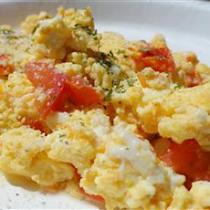 Fresh Tomato Parmesan Scramble
