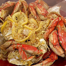 Garlic and Chile Roasted Dungeness Crabs
