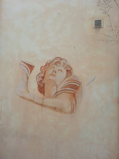Mural Dromende Vrouw