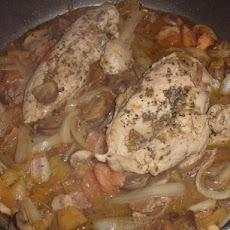Herb-Braised Chicken With Tomatoes and Mushrooms (Low Carb)