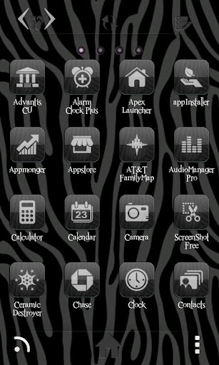 【免費個人化App】Go Launcher Themes Zebra Gloss-APP點子