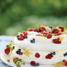 Vacherin with Whipped Cream and Mixed Berries