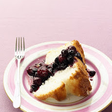 Ginger Berry Compote with Angel Food Cake