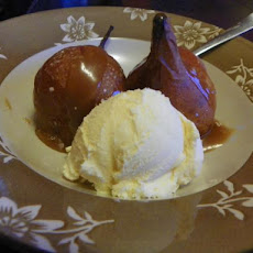 Salt Roasted Pears With Caramel Sauce