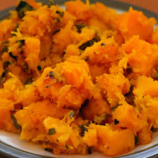 Foil-Wrapped Grilled Butternut Squash with Sage