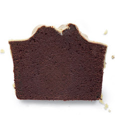 Chocolate Pound Cake with Peanut Butter Glaze