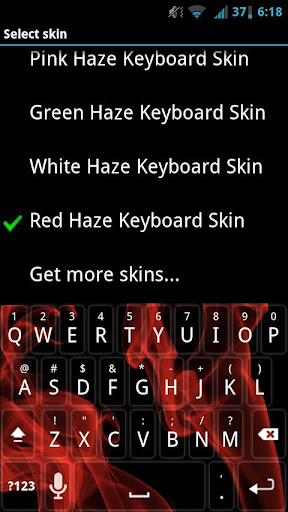 Red Haze Keyboard Skin