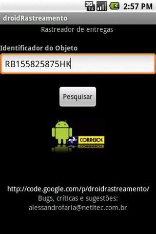 droidRastreamento tracking