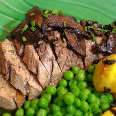 Pork Tenderloin with Merlot Mushrooms