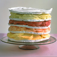 Rainbow Sorbet Cake