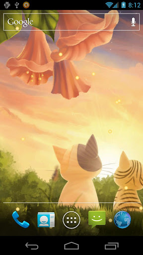 Kitten Sunset Live Wallpaper