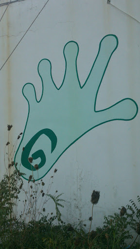 Frog hand Mural