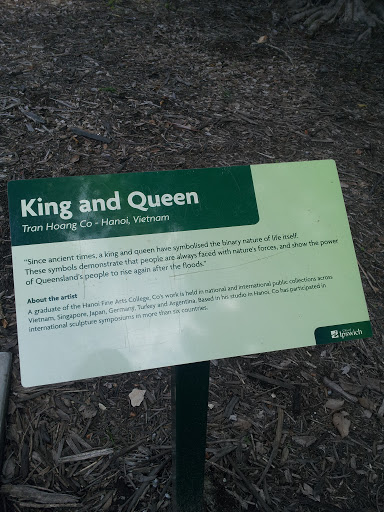 King and Queen Informational Plaque