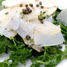 Celery Root & Rocket Salad with Lemon, Capers & Parmesan