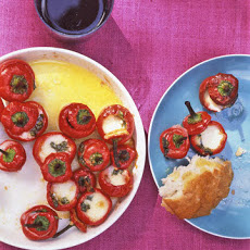 Stuffed Marinated Hot Red Cherry Peppers
