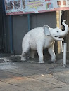 White Elephant Statue 
