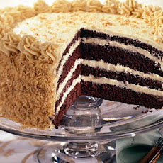 Devil's Food Cake with Brown Sugar Buttercream