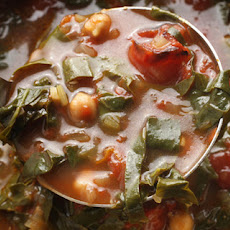 Roasted Tomato, Chickpea, and Swiss Chard Soup Recipe