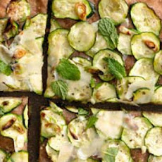 Zucchini, Scallion and Parmesan Pizza
