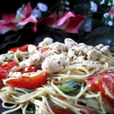 Popeye Pasta With Feta Cheese