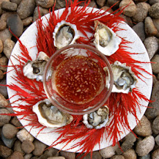 Oysters with Red Mignonette