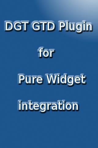 DGT GTD Pure Widget plugin