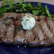 Herbed Butter Rib Eye Steaks