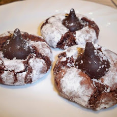 Salted Chocolate Crinkle Cookies
