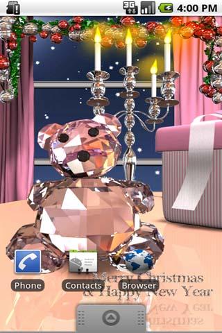 Crystal Bear LiveWall Clock_