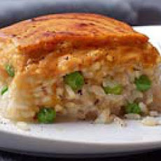 Pea Risotto with Squashy Souffle